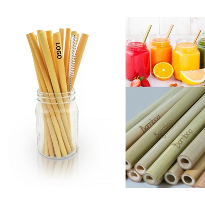Customizable Reusable Eco Friendly Drinking Bamboo Straw Mix & Match