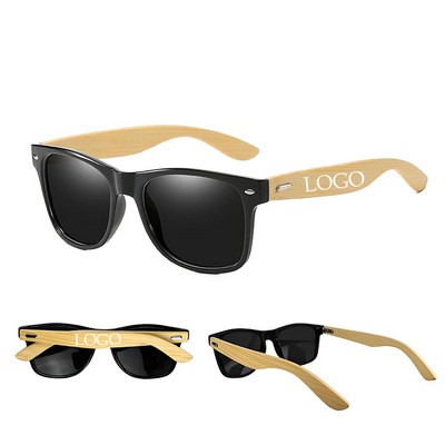 Eco Friendly Bamboo Frame UV400 Sunglasses