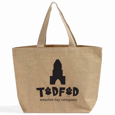 Large Jute Tote w/ Lining