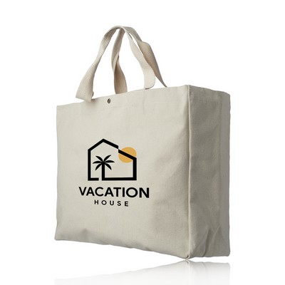 18 oz. Heavy Cotton Snap Button Beach Bags