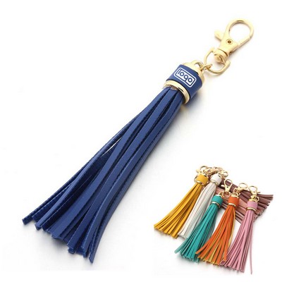 PU Leather Tassel Keychain