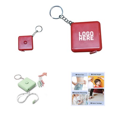 Retractable Measuring Tape Keychain