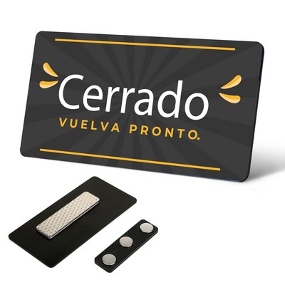 Custom Printed Name Badge with Full-Color Branding